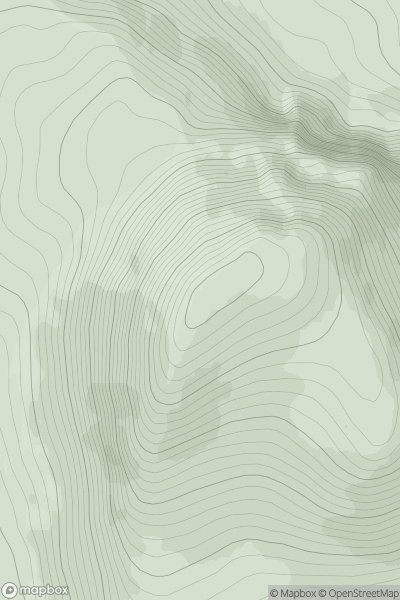 Thumbnail image for Sail Mhor [Loch Maree to Loch Broom] showing contour plot for surrounding peak